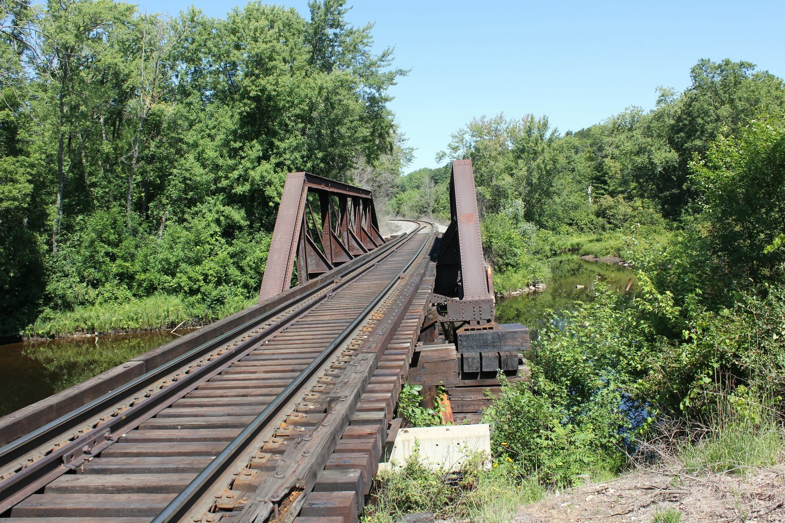 Looking north